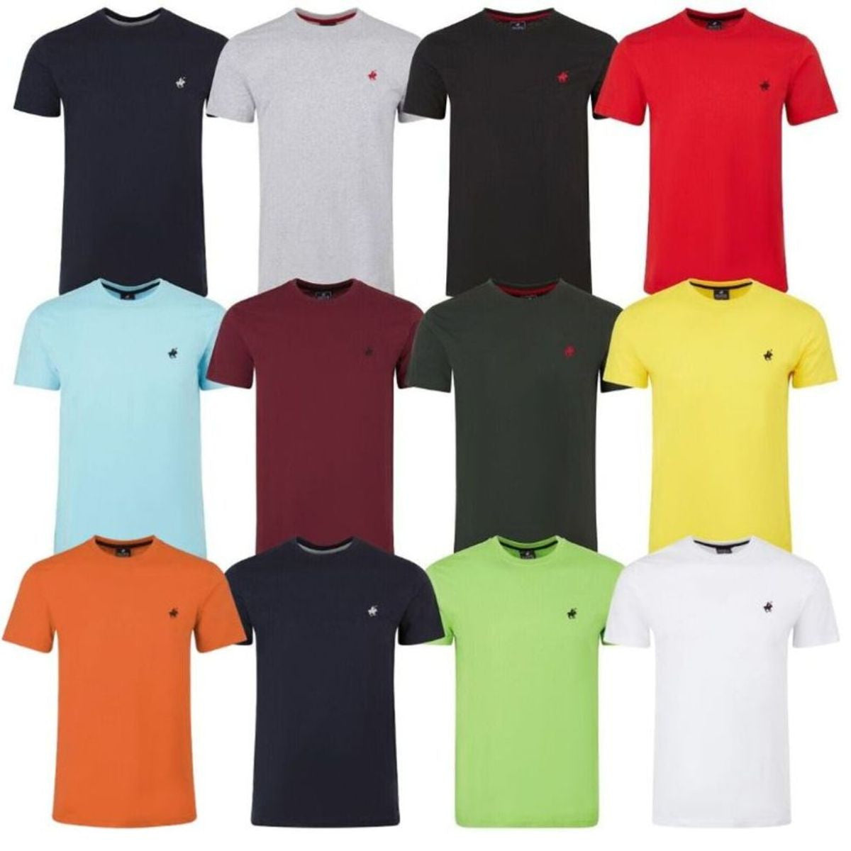 MENS 100% COTTON SHORT SLEEVE CREW NECK T SHIRT 5 PACK
