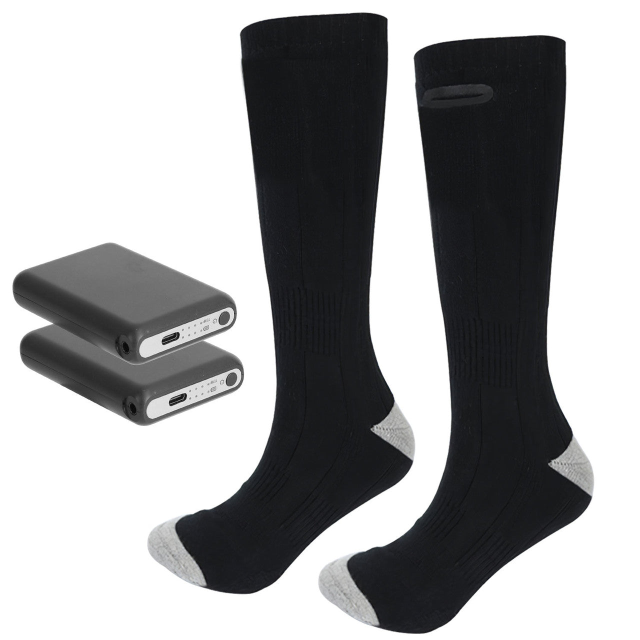 BATTERY POWERED HEATED SOCKS WITH BATTERIES