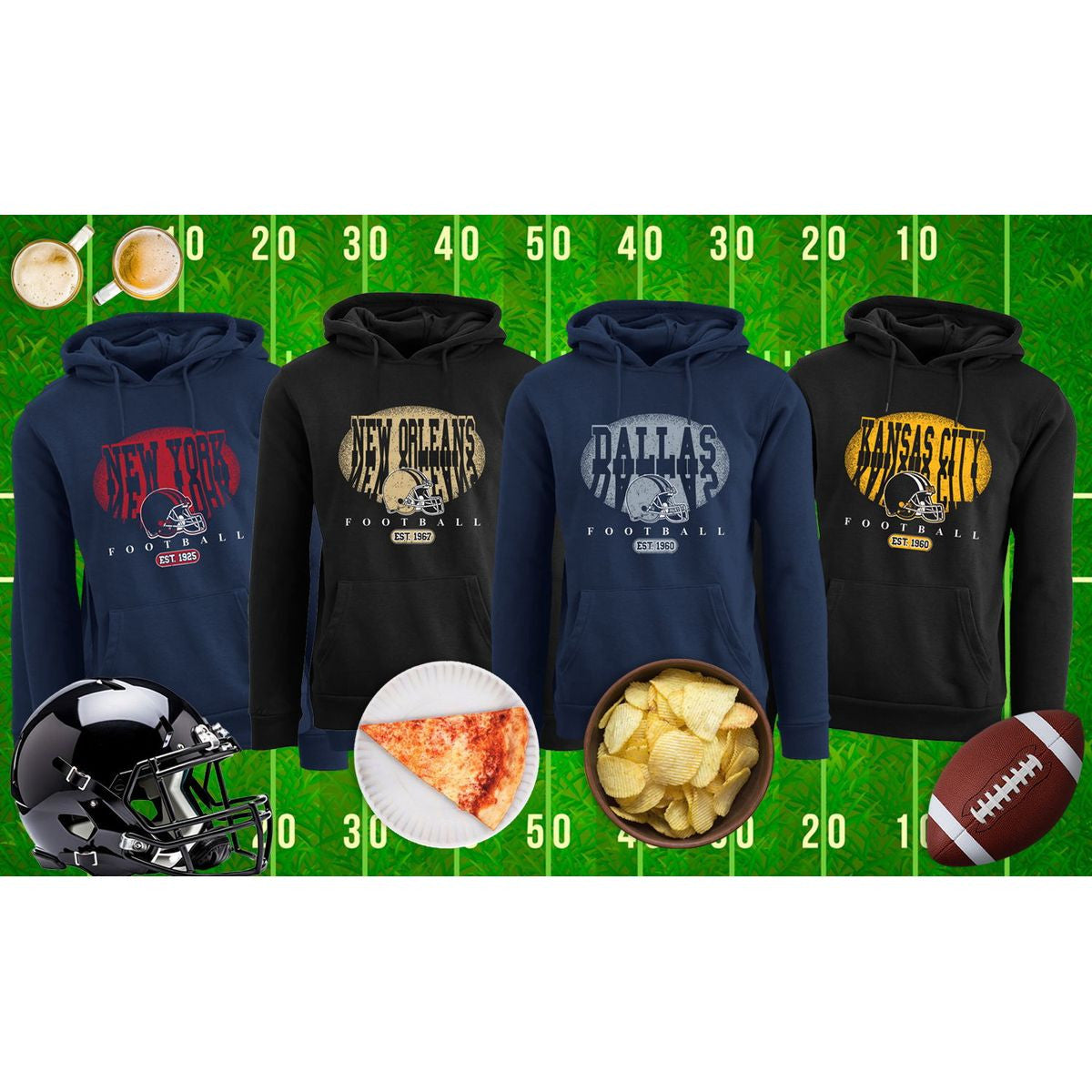 MENS FOOTBALL SHADOW PULLOVER HOODIE