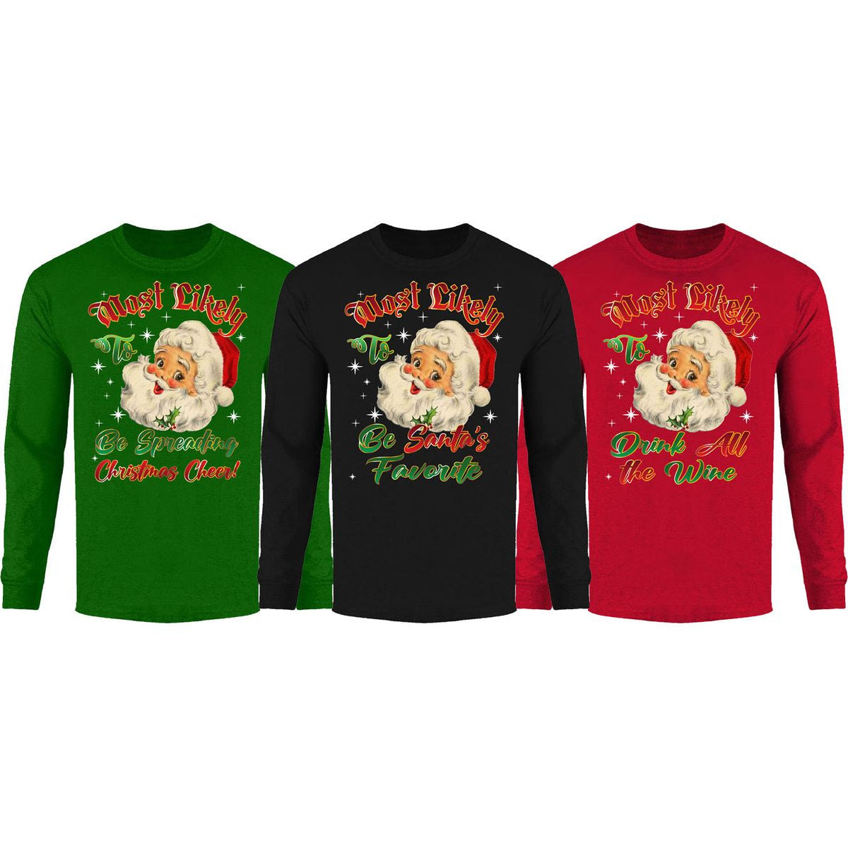MENS CHRISTMAS LONG SLEEVE SHIRT