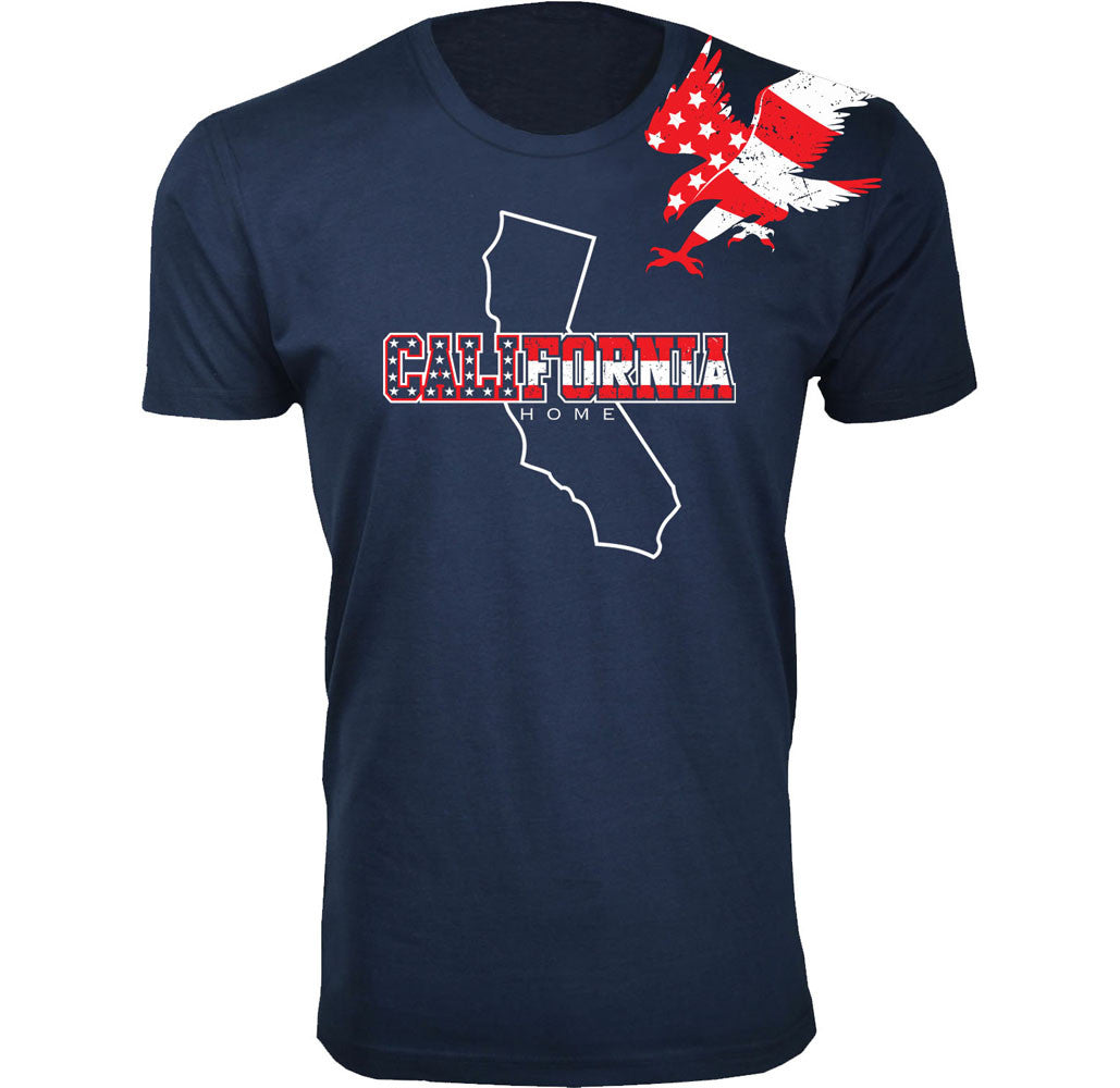 MENS HOME STATE AND CITY T SHIRT