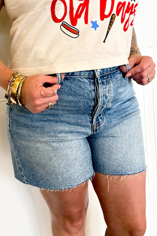 The high line raw cut shorts
