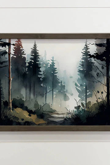 Forest shadow painting