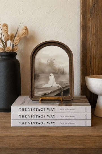 Dock side ghost arch framed art 8.25x11