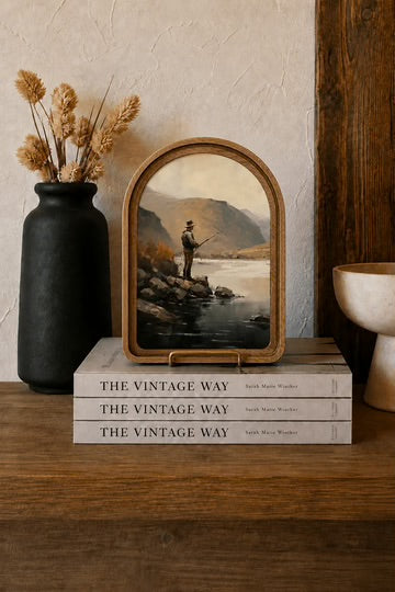 Fisherman arch framed art 6x8 inch