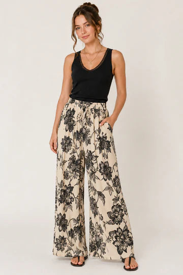 The amalfi garden wide leg pants