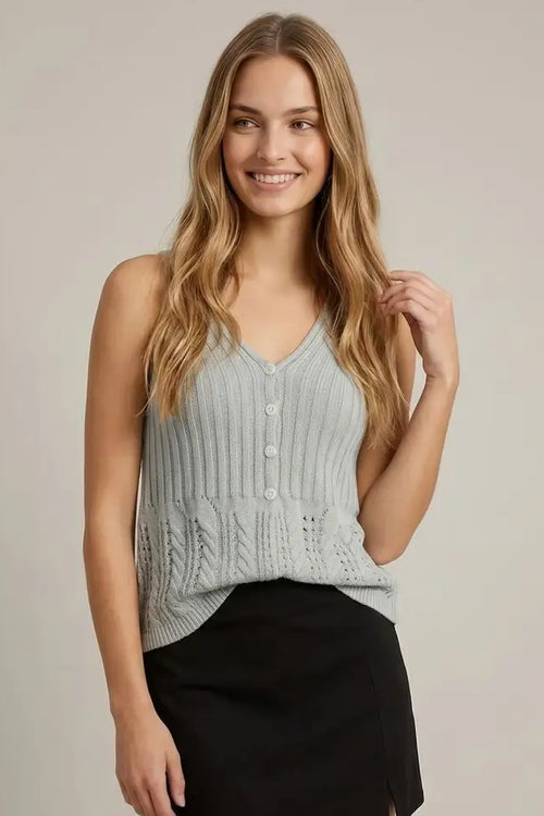 Doe and Rae women’s bayside blend knit tank