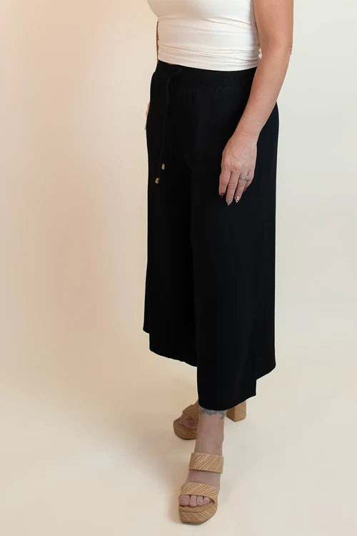 Allie rose womens midnight breeze capri linen pants