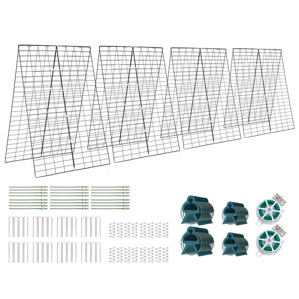 A frame foldable trellis plant support 4 pack