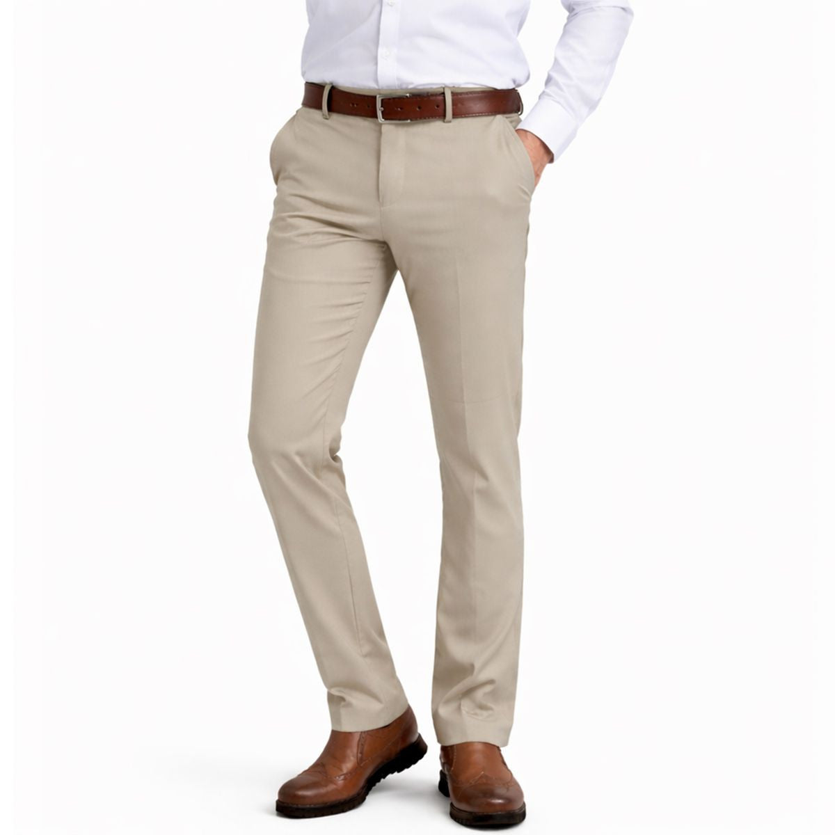 MENS FLEX STRETCH SLIM FIT DRESS PANTS
