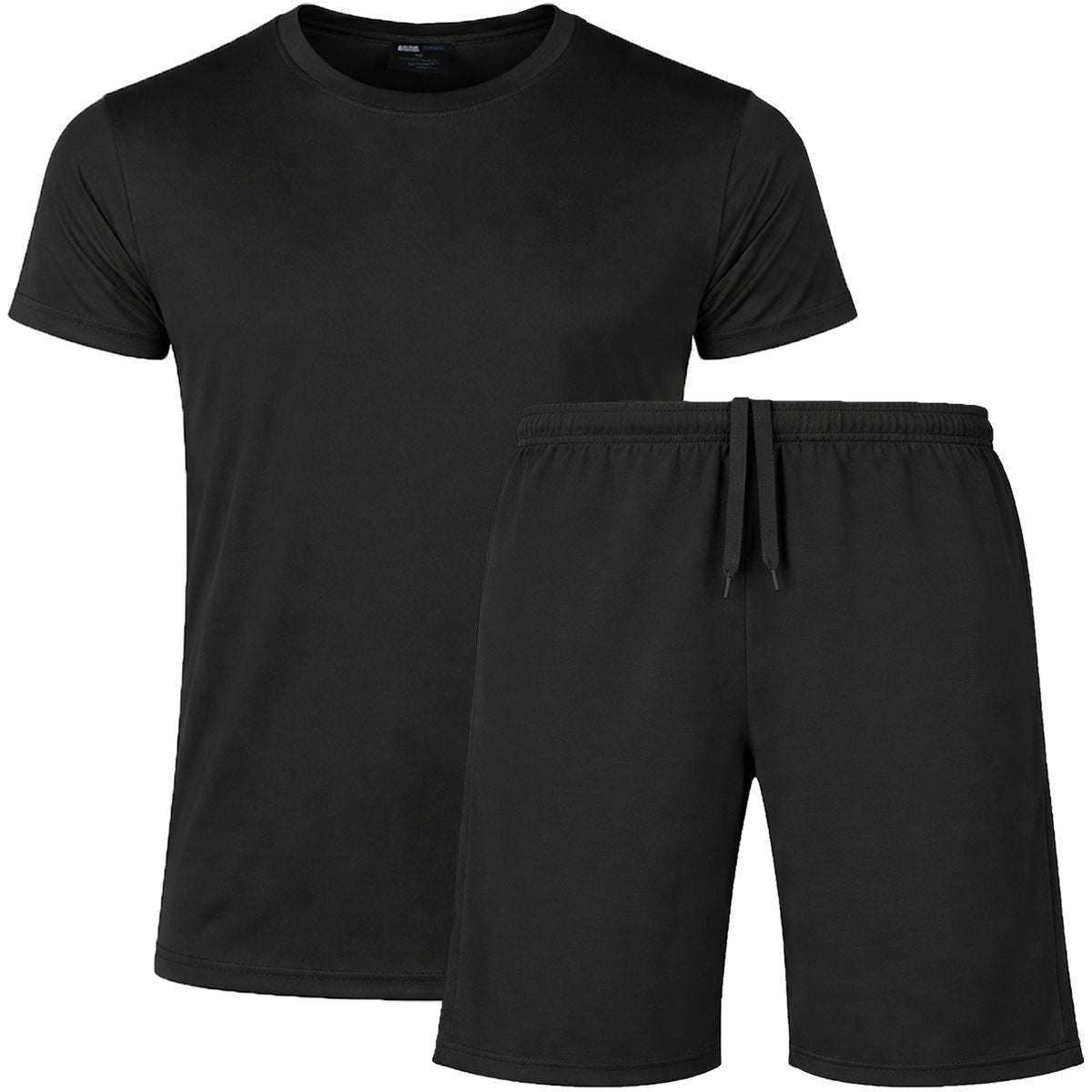MENS ATHLETIC TEE AND SHORTS SET 2 PIECES