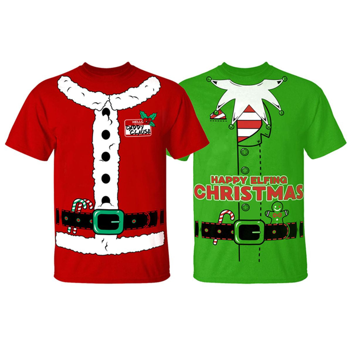 MENS FUNNY CHRISTMAS SUIT T SHIRTS
