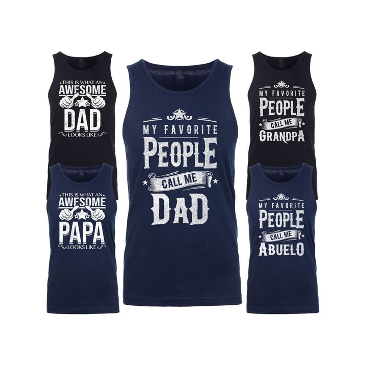 MENS AWESOME DAD GRANDPA FATHERS DAY TANK TOP