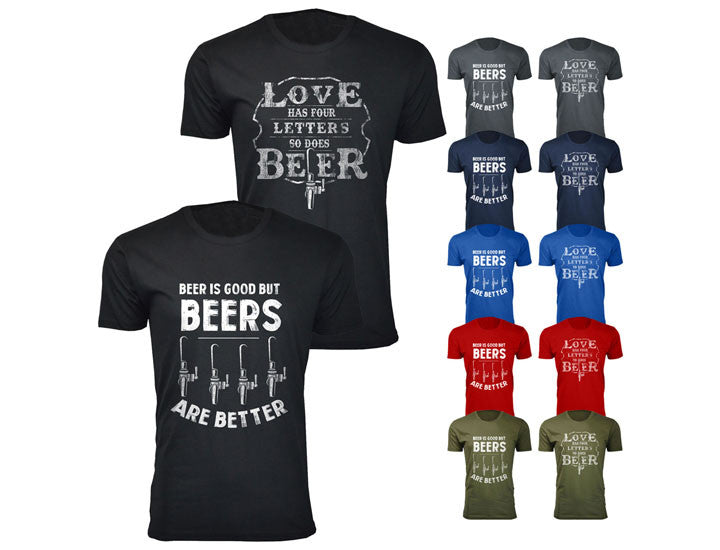 MENS VINTAGE BEER THEME T SHIRTS
