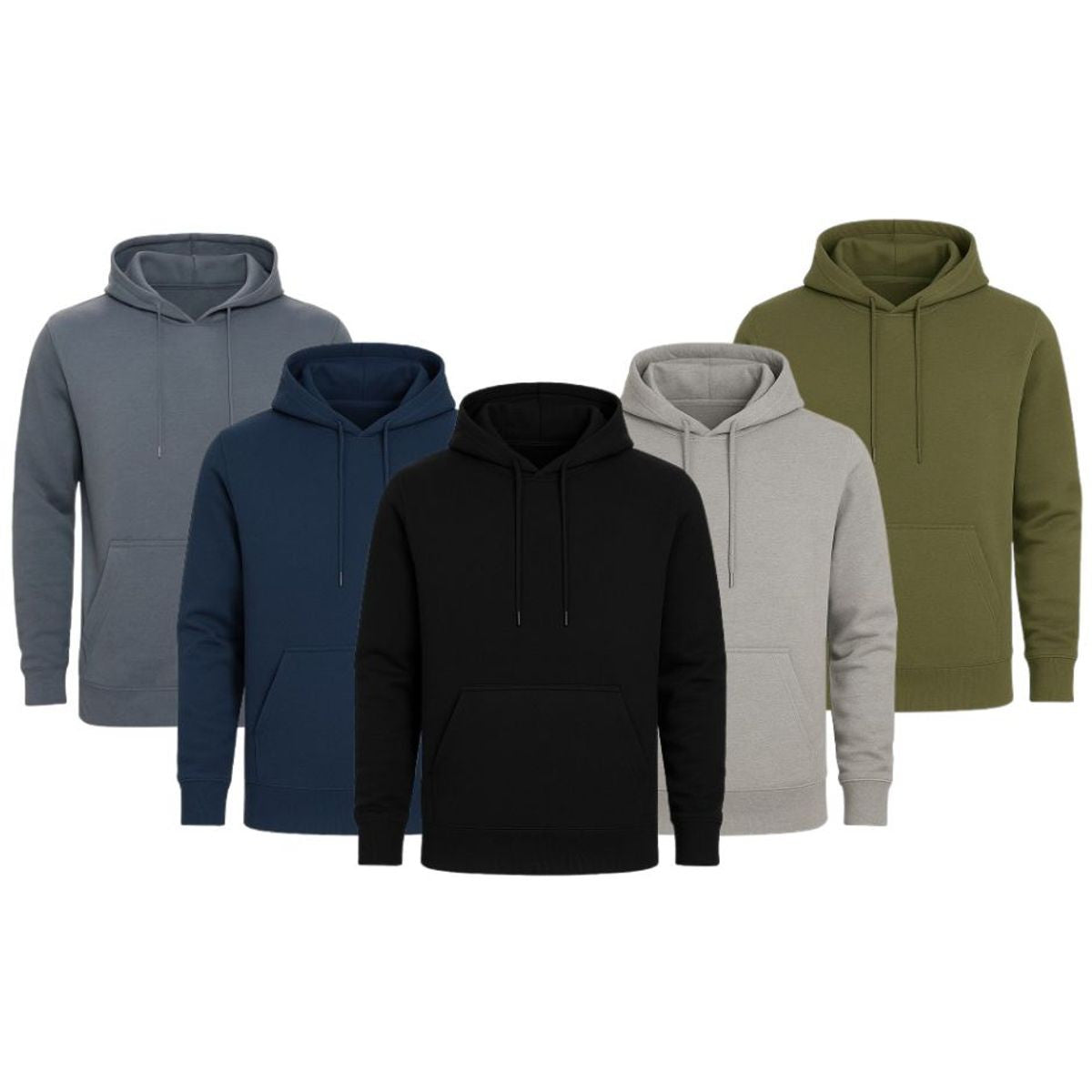 MENS PULLOVER FLEECE HOODIE 3 PACK