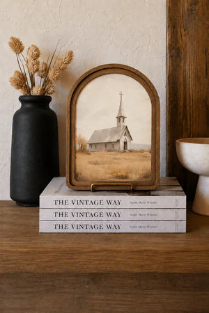 CHURCH ARCH FRAMED ART 8.25X11 INCH