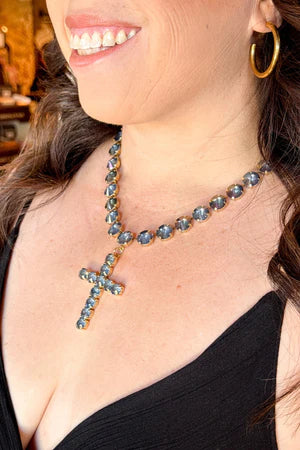 DONATELLA NECKLACE IN DENIM STARLIGHT