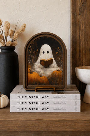 GHOST BOOK ARCH FRAMED ART 6X8 INCH