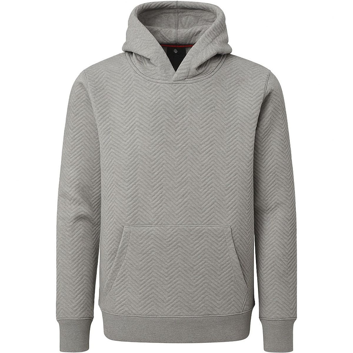 MENS HOODIE HERRINGBONE PULLOVER SWEATSHIRT