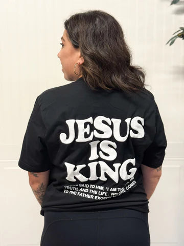 JESUS IS KING UNISEX GRAPHIC TEE