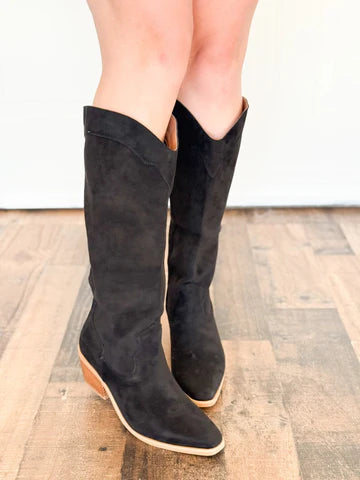 JULIETTE SUEDE WESTERN BOOTS