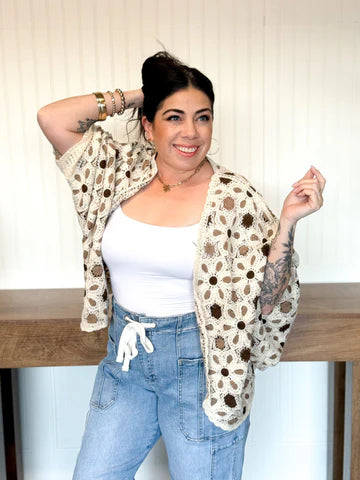 MEADOW DRIFT CROCHET CARDIGAN