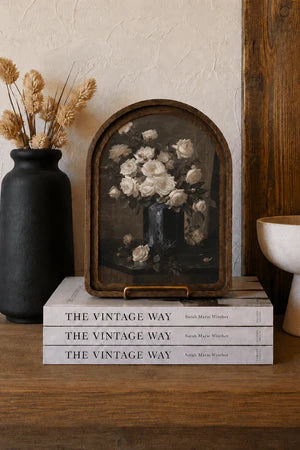 MOODY ROSES ARCH FRAMED ART 6X8 INCH