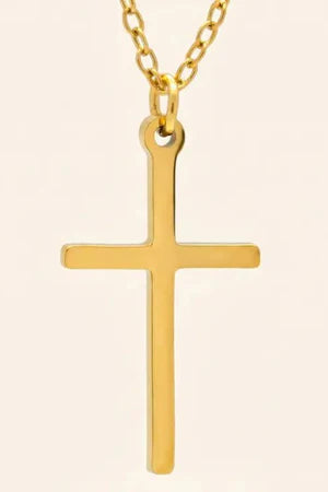 PRESSIE STILL CROSS NECKLACE