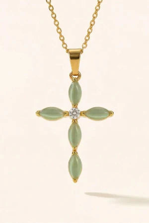 PRESSIE WILLOW CROSS NECKLACE