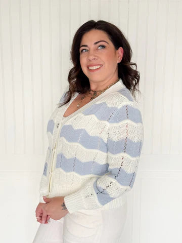 THE BRIARLINE V NECK KNIT CARDIGAN