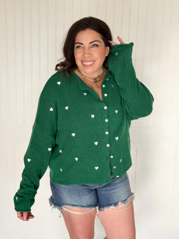 THE CLOVER KISSES CARDIGAN
