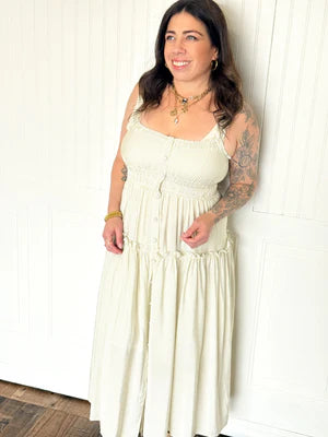 THE LIGHT OLIVE BUTTONLINE MIDI