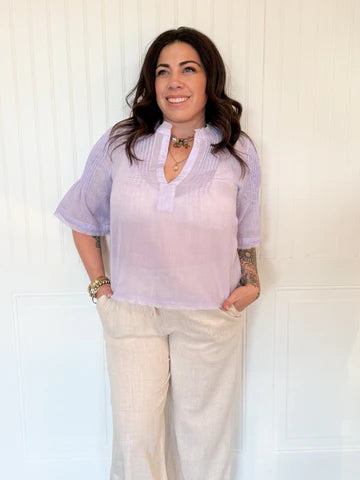THE SIENNA PINTUCK BLOUSE