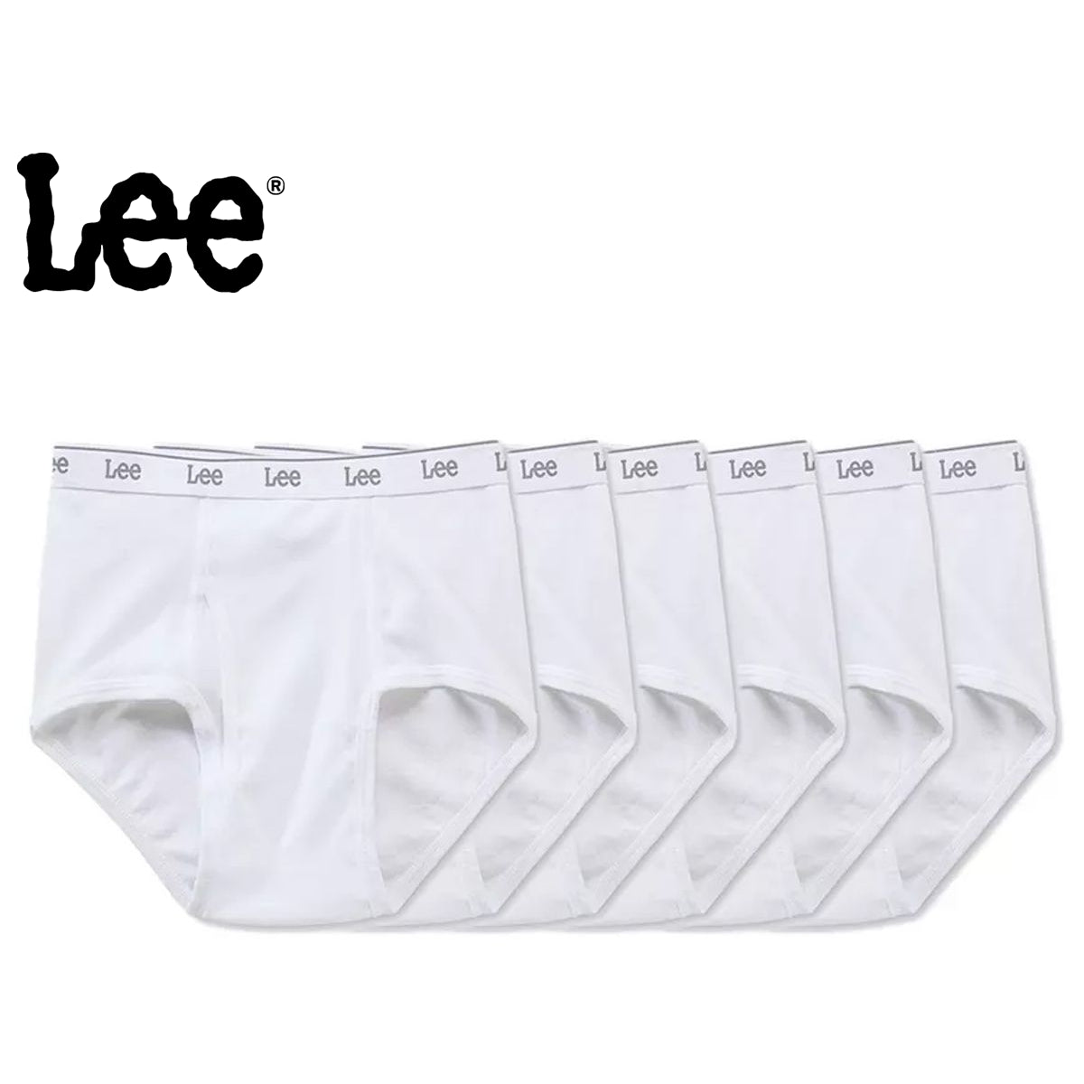LEE MENS COTTON TAG FREE CLASSIC BRIEF 6 PACK