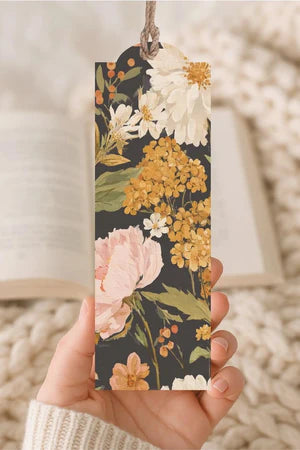 WOOD BOOKMARK BLUSH FLORAL
