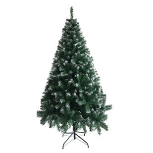 6 FOOT IRON LEG WHITE PVC 650 BRANCHES CHRISTMAS TREE