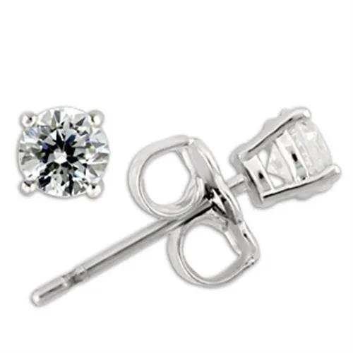 925 STERLING SILVER EARRINGS WITH CZ