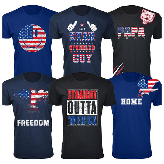 MENS 4TH OF JULY THEMED T SHIRTS