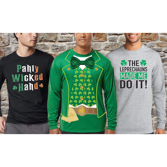 MENS ST PATRICKS DAY LONG SLEEVE SHIRT