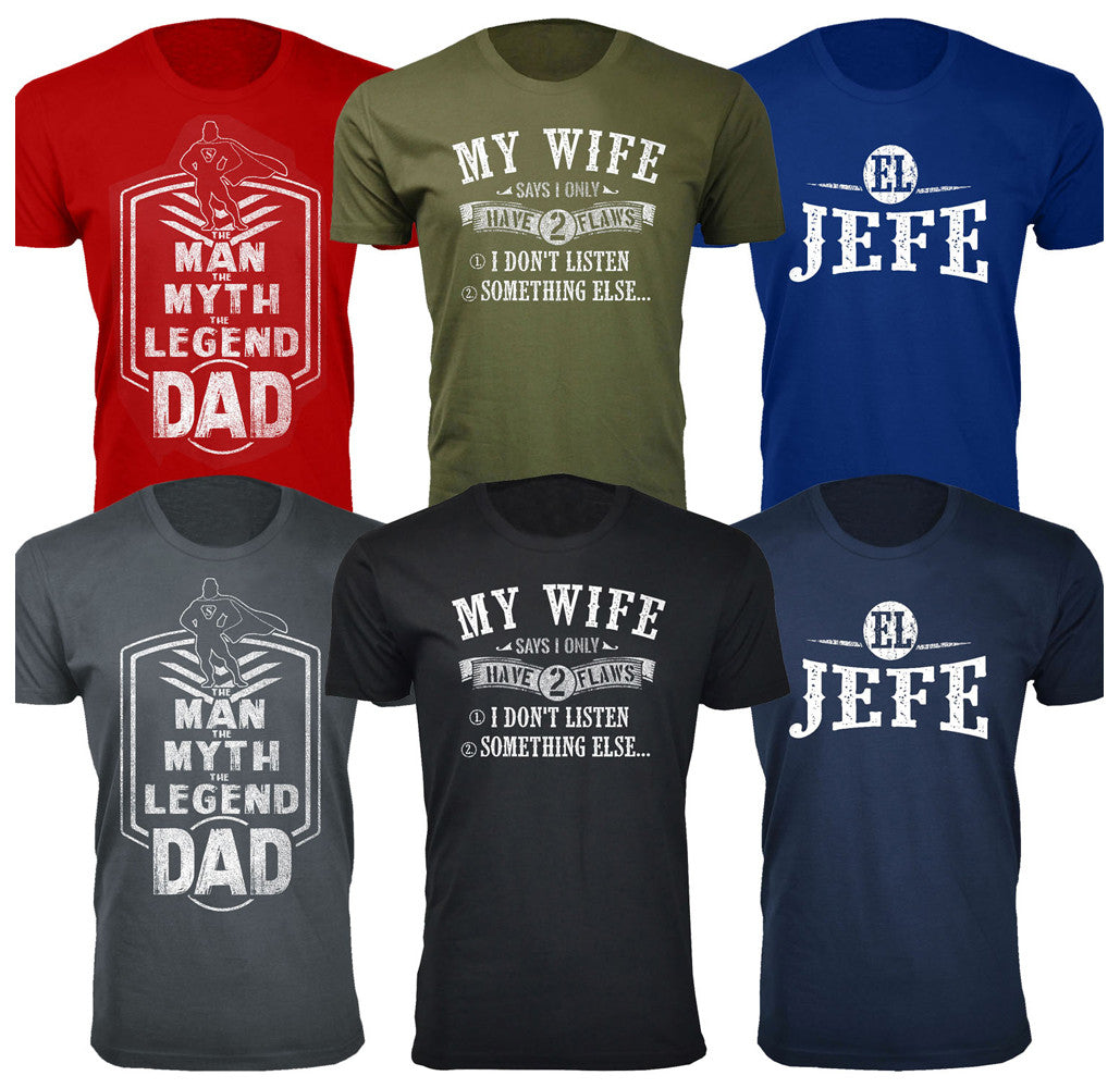 MENS HUMOROUS COTTON CEW NECK T SHIRTS