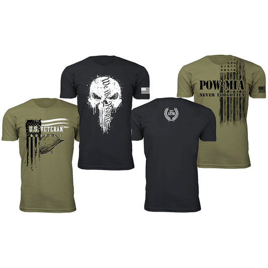 MENS SUPPORT OUR US VETERANS T SHIRT