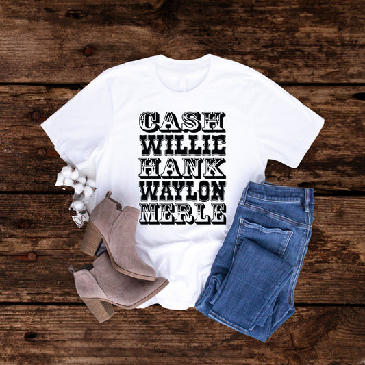 COUNTRY MUSIC LEGENDS T SHIRT