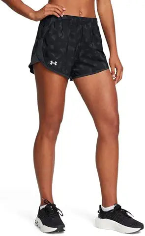UNDER ARMOUR WOMENS FLY BY PRINTED SHORTS