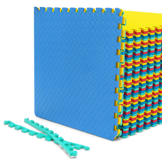 1/2 INCH INTERLOCKING PUZZLE FLOOR EXERCISE MAT 36 PACK