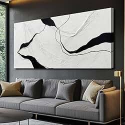 WHITE ABSTRACT CANVAS WALL ART