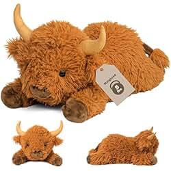 5 LBS HIGHLAND COW WEIGHTED STUFFED ANIMALS