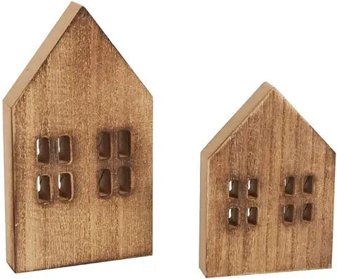 2 PACK BLOCK FARMHOUSE HOME WOODEN SIGN