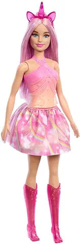 BARBIE UNICORN DOLL WITH PINK FANTASY HAIR