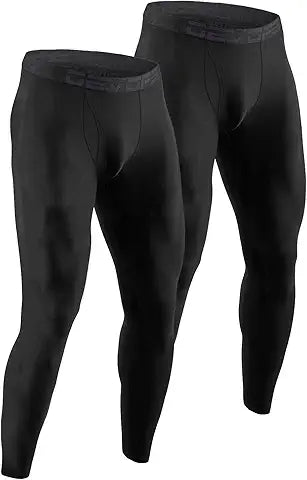 2 PACK MENS THERMAL COMPRESSION PANTS