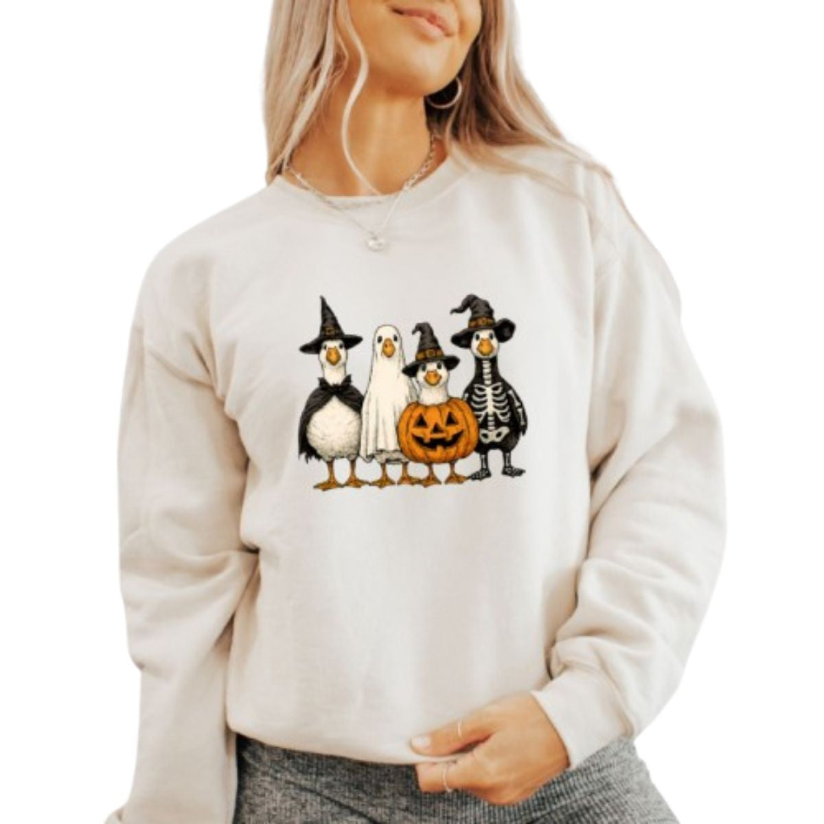 HALLOWEEN GEESE CREWNECK SWEATSHIRT